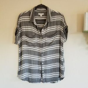 Beachlunchlounge Striped Button Up Shirt